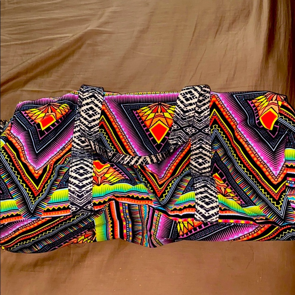 Aztec print, large duffle bag.